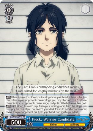 Image of Pieck: Warrior Candidate (AOT/SX04-T12 TD) - Attack On Titan: Final Season