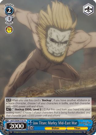 Image of Jaw Titan: Marley Mid-East War (AOT/SX04-T16 TD) - Attack On Titan: Final Season