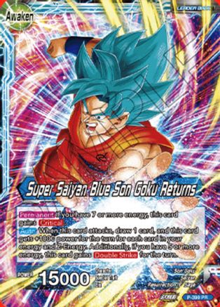 Image of Son Goku // Super Saiyan Blue Son Goku Returns (P-399) - Promotion Cards Foil