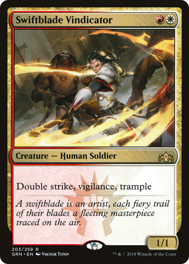 Image of Swiftblade Vindicator (GRN-203) - Guilds of Ravnica Foil