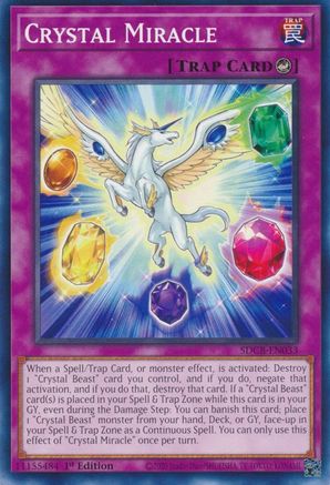 Image of Crystal Miracle (SDCB-EN033) - Structure Deck: Legend of the Crystal Beasts 1st Edition