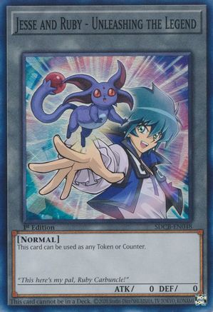 Image of Jesse and Ruby - Unleashing the Legend (SDCB-EN048) - Structure Deck: Legend of the Crystal Beasts 1st Edition