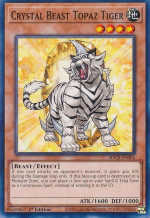 Image of Crystal Beast Topaz Tiger (SDCB-EN004) - Structure Deck: Legend of the Crystal Beasts 1st Edition