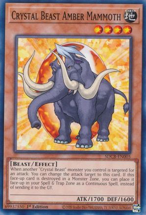 Image of Crystal Beast Amber Mammoth (SDCB-EN005) - Structure Deck: Legend of the Crystal Beasts 1st Edition