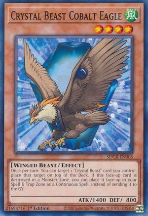 Image of Crystal Beast Cobalt Eagle (SDCB-EN006) - Structure Deck: Legend of the Crystal Beasts 1st Edition