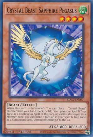 Image of Crystal Beast Sapphire Pegasus (SDCB-EN007) - Structure Deck: Legend of the Crystal Beasts 1st Edition