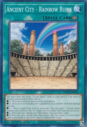 Image of Ancient City - Rainbow Ruins (SDCB-EN018) - Structure Deck: Legend of the Crystal Beasts 1st Edition