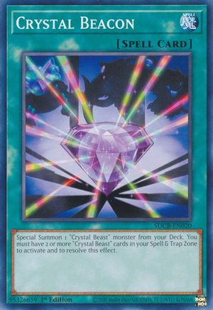 Image of Crystal Beacon (SDCB-EN020) - Structure Deck: Legend of the Crystal Beasts 1st Edition