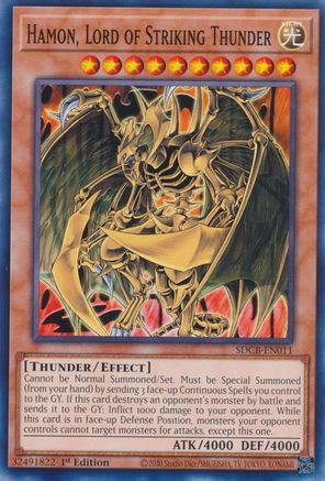 Image of Hamon, Lord of Striking Thunder (SDCB-EN011) - Structure Deck: Legend of the Crystal Beasts 1st Edition