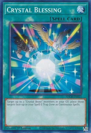 Image of Crystal Blessing (SDCB-EN021) - Structure Deck: Legend of the Crystal Beasts 1st Edition