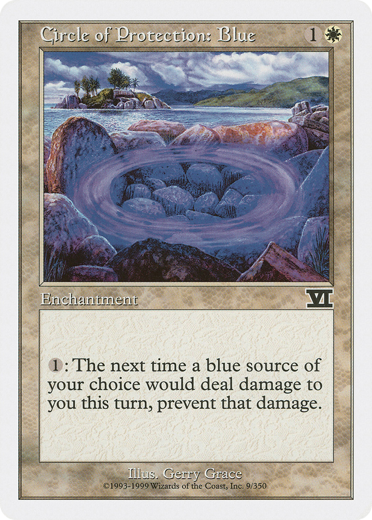 Image of Circle of Protection: Blue (6ED-009) - Classic Sixth Edition