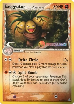 Image of Exeggutor (Delta Species) 041/110  Nintendo Promos - Promo