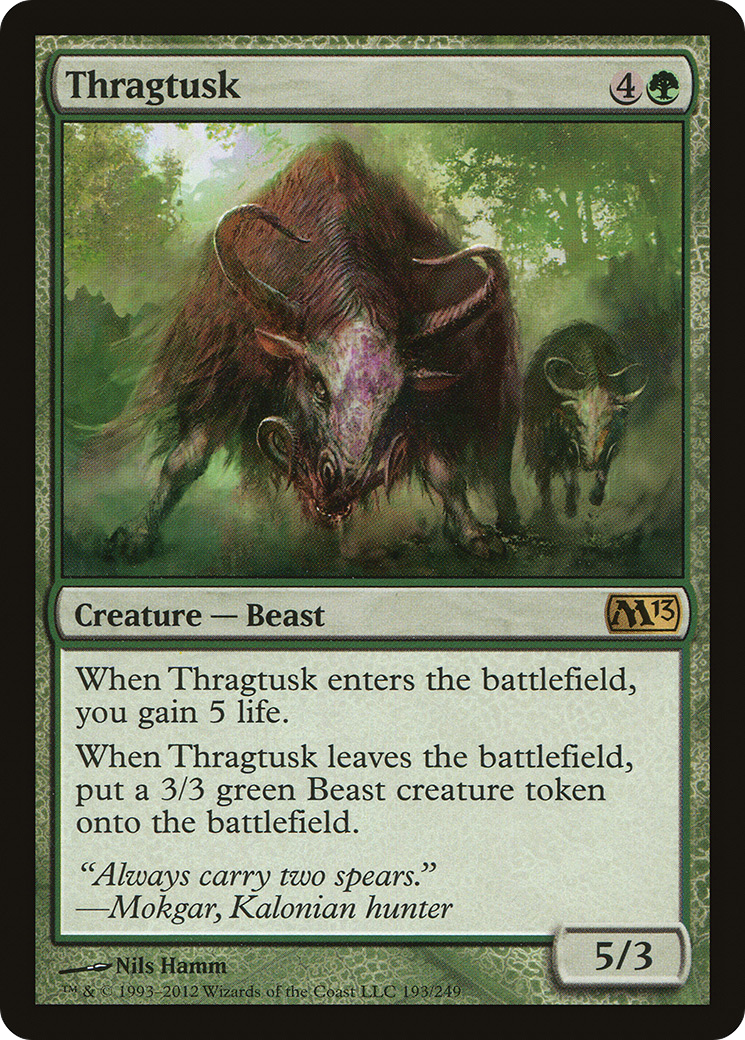 Image of Thragtusk (M13-193) - Magic 2013 Foil