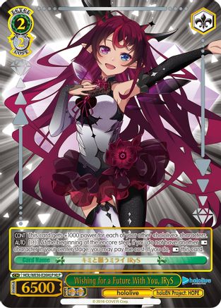 Image of Wishing for a Future With You, IRyS (HLP) (HOL/WE36-E26HLP HLP) - hololive production Premium Booster