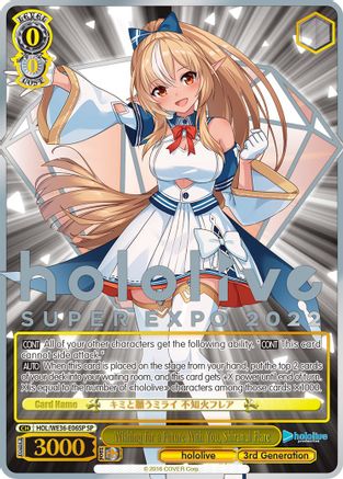 Image of Wishing for a Future With You, Shiranui Flare (SP) (HOL/WE36-E06SP SP) - hololive production Premium Booster