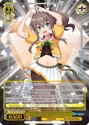 Image of Wishing for a Future With You, Natsuiro Matsuri (HLP) (HOL/WE36-E12HLP HLP) - hololive production Premium Booster