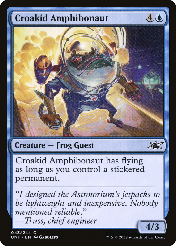 Image of Croakid Amphibonaut (UNF-043) - Unfinity Foil