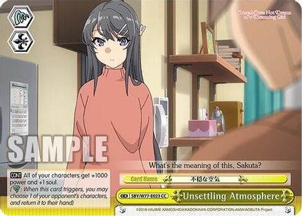 Image of Unsettling Atmosphere (SBY/W77-E023 CC) - Rascal Does Not Dream of a Dreaming Girl