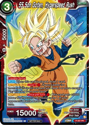 Image of SS Son Goten, Hyperspeed Rush (Zenkai Series Tournament Pack Vol.1) (P-407) - Tournament Promotion Cards