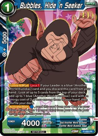 Image of Bubbles, Hide 'n Seeker (Zenkai Series Tournament Pack Vol.1) (P-408) - Tournament Promotion Cards
