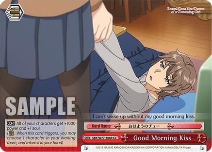 Image of Good Morning Kiss (SBY/W77-E069 CC) - Rascal Does Not Dream of a Dreaming Girl