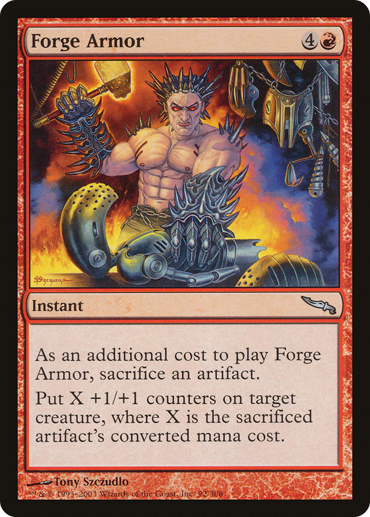 Image of Forge Armor (MRD-092) - Mirrodin Foil