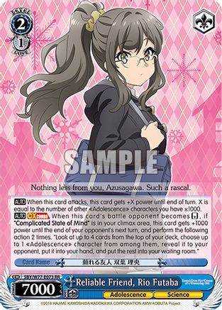 Image of Reliable Friend, Rio Futaba (SBY/W77-E073 RR) - Rascal Does Not Dream of a Dreaming Girl