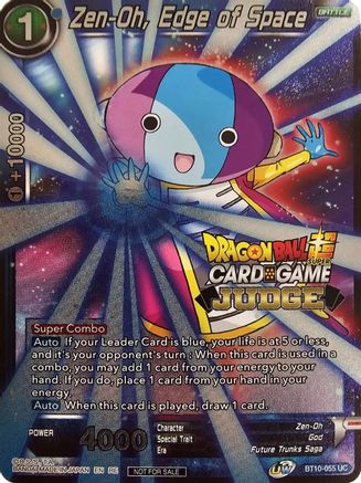 Image of Zen-Oh, Edge of Space (Judge Pack Vol.12) (BT10-055) - Tournament Promotion Cards