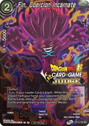 Image of Fin, Coercion Incarnate (Judge Pack Vol.12) (BT15-128) - Tournament Promotion Cards