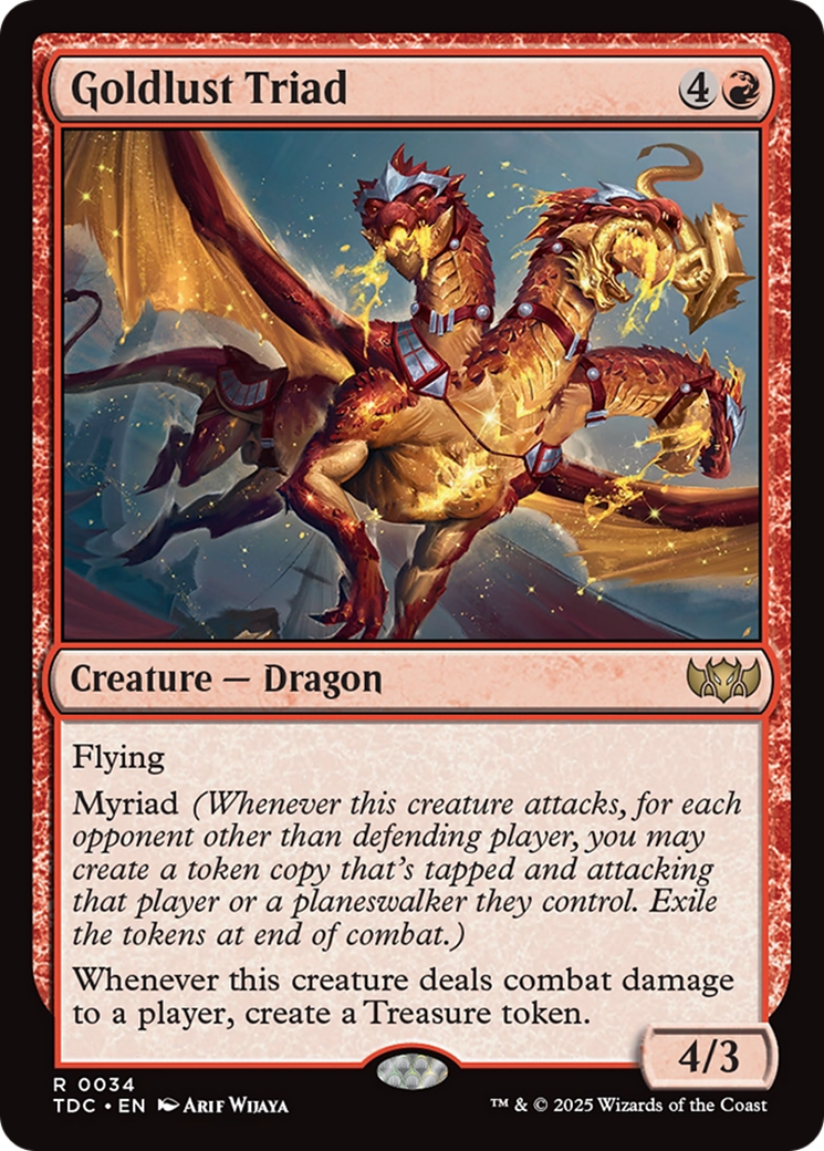 Image of Goldlust Triad (TDC-034) - Commander: Tarkir: Dragonstorm