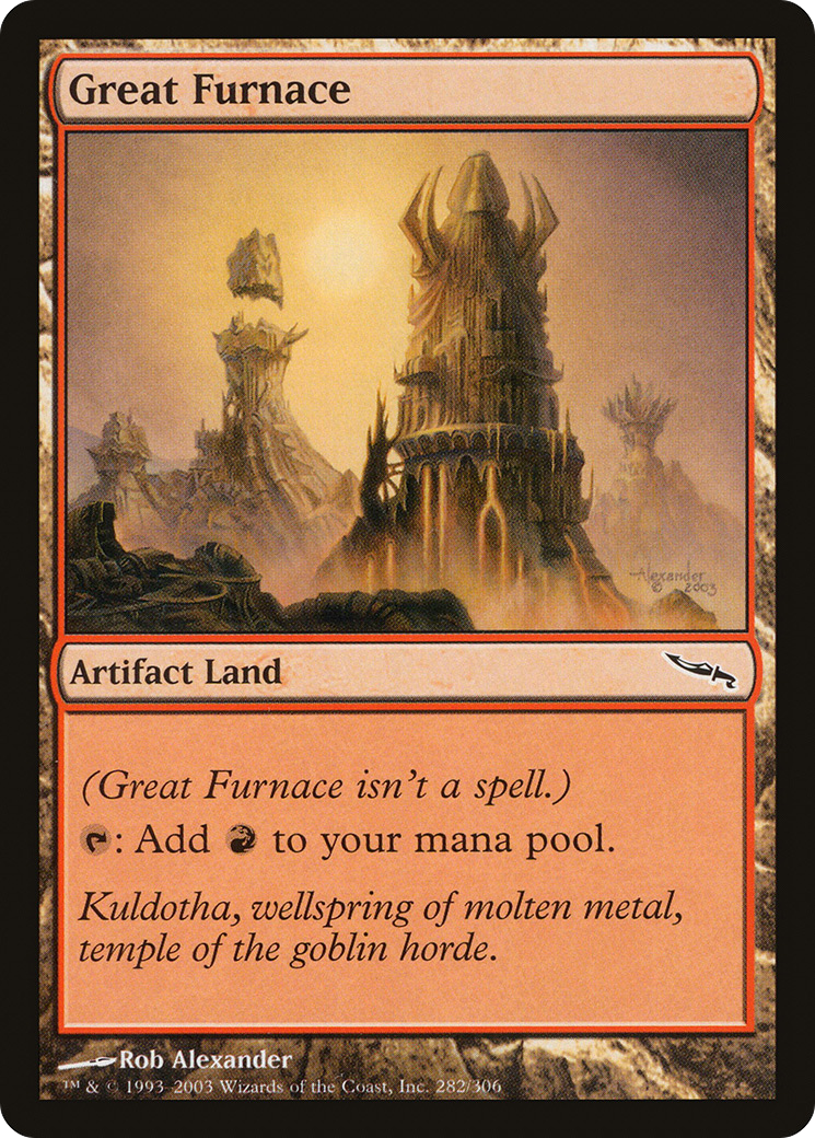 Image of Great Furnace (MRD-282) - Mirrodin Foil