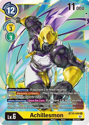 Image of Achillesmon (BT10-040) - Xros Encounter Foil