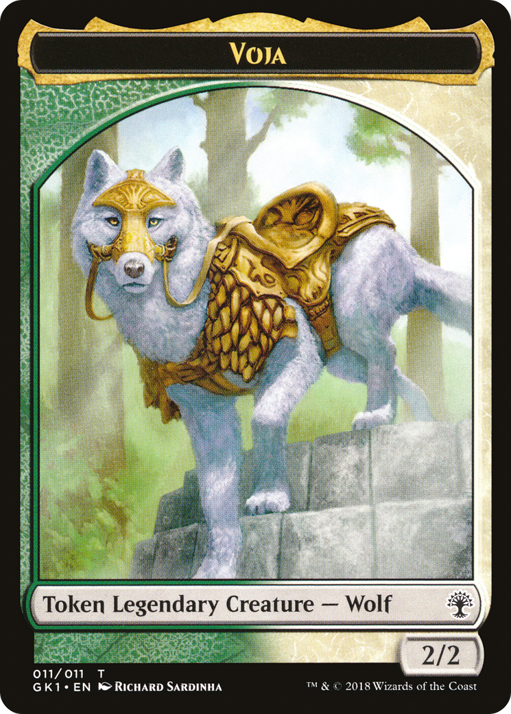 Image of Saproling // Voja Double-Sided Token (GR1-8 // 11) - GRN Guild Kit Tokens