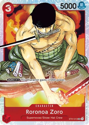 Image of Roronoa Zoro (ST01-013) - Starter Deck 1: Straw Hat Crew Foil