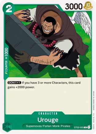 Image of Urouge (ST02-003) - Starter Deck 2: Worst Generation