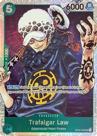 Image of Trafalgar Law (ST02-009) - Starter Deck 2: Worst Generation Foil