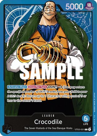 Image of Crocodile (001) (ST03-001) - Starter Deck 3: The Seven Warlords of The Sea