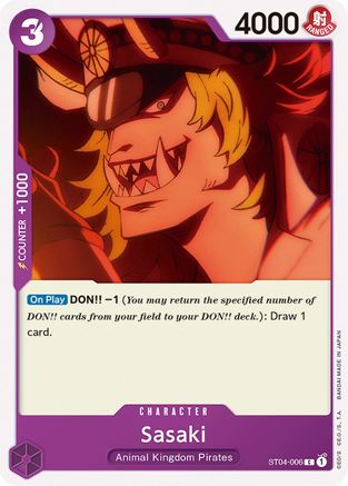 Image of Sasaki (ST04-006) - Starter Deck 4: Animal Kingdom Pirates