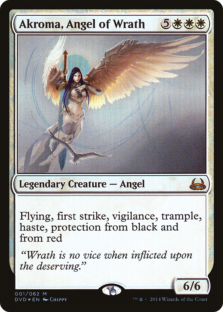 Image of Akroma, Angel of Wrath (DD3-001) - Duel Decks Anthology: Divine vs. Demonic Foil