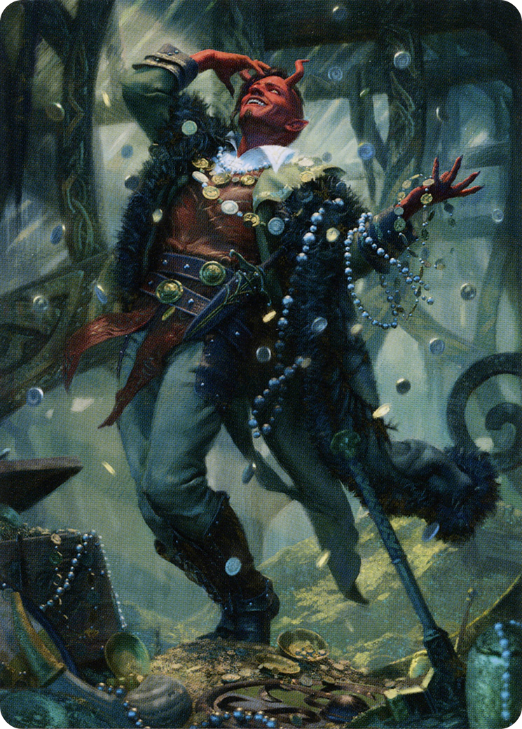 Image of Tibalt, Cosmic Impostor // Tibalt, Cosmic Impostor (ASKHM-067) - Art Series: Kaldheim (Borderless)
