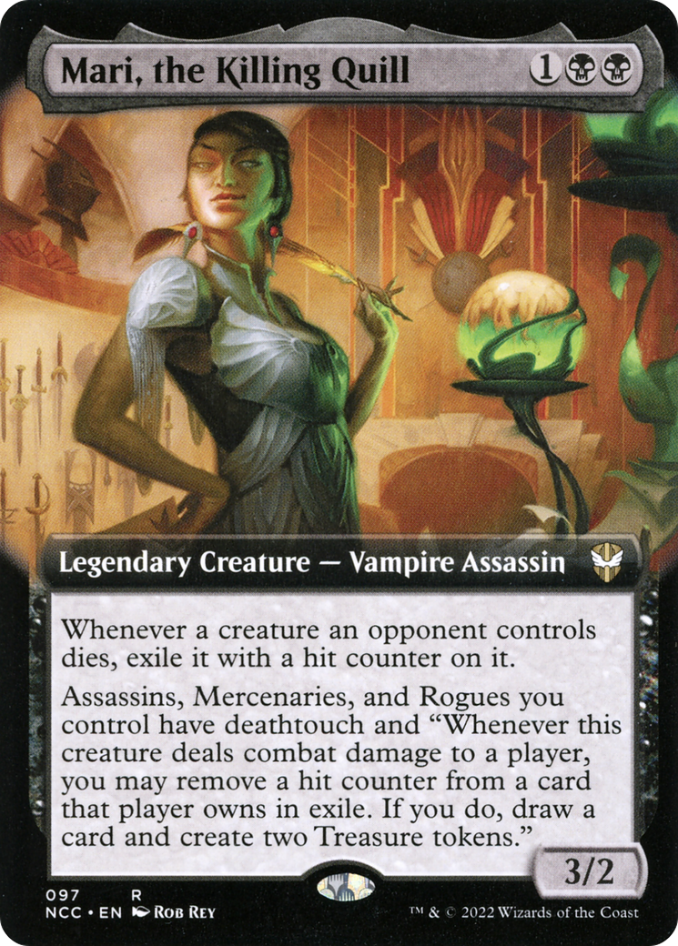 Image of Mari, the Killing Quill (Extended Art) (NCC-097) - New Capenna Commander: (Extended Art)