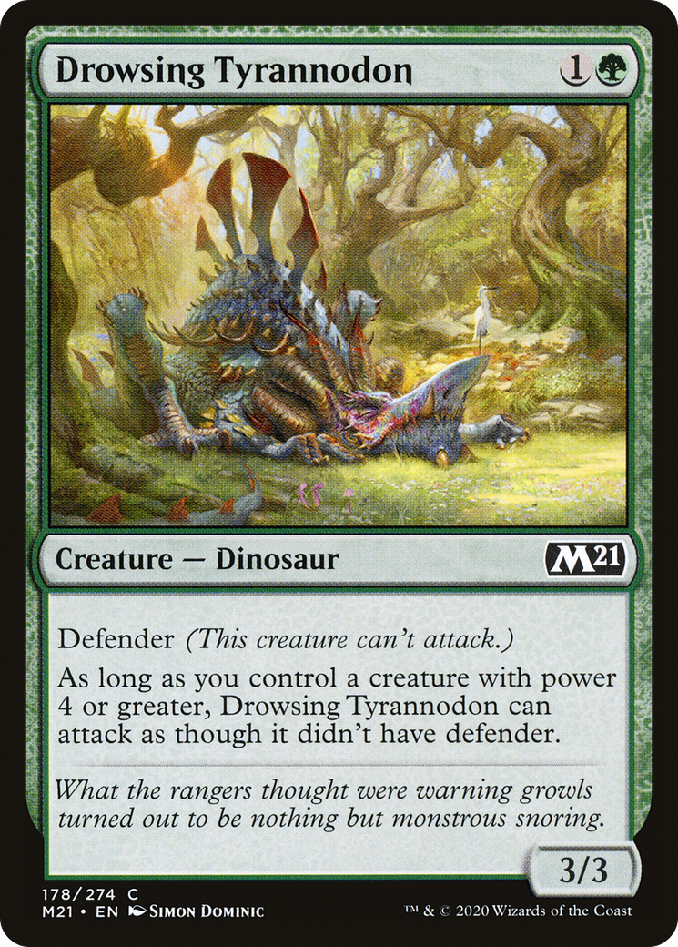 Image of Drowsing Tyrannodon (M21-178) - Core Set 2021