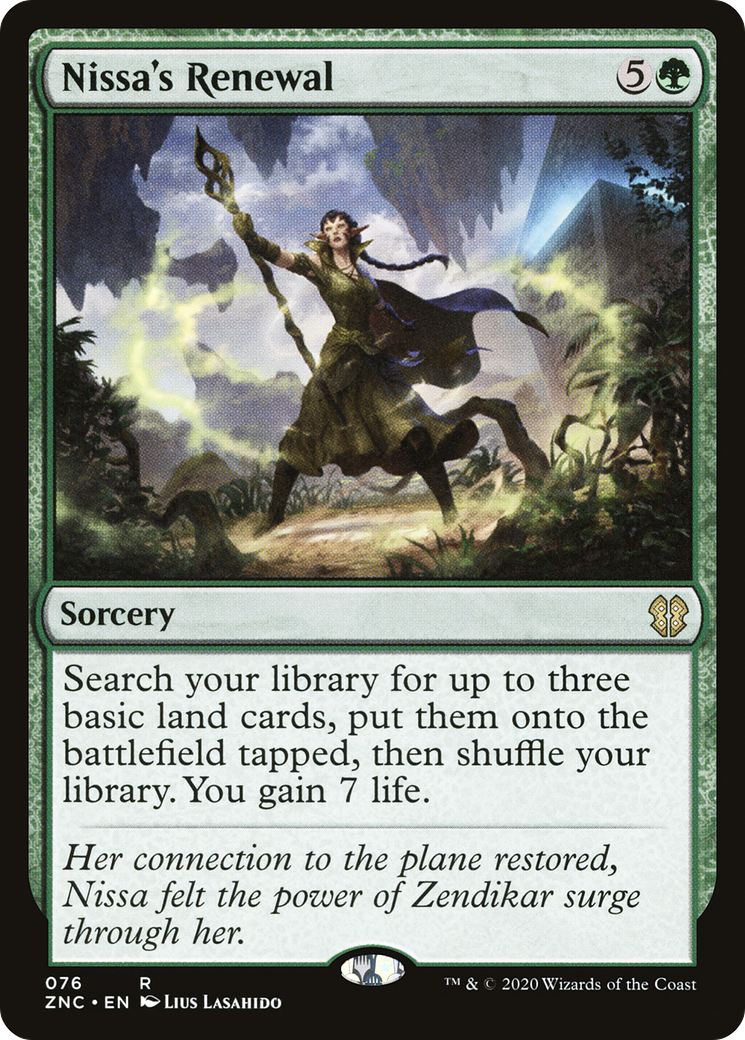 Image of Nissa's Renewal (ZNC-076) - Zendikar Rising Commander