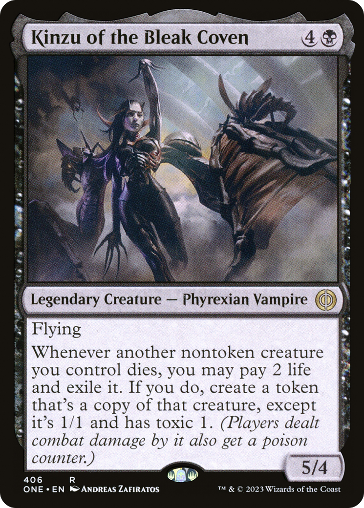 Image of Kinzu of the Bleak Coven (ONE-406) - Phyrexia: All Will Be One Foil
