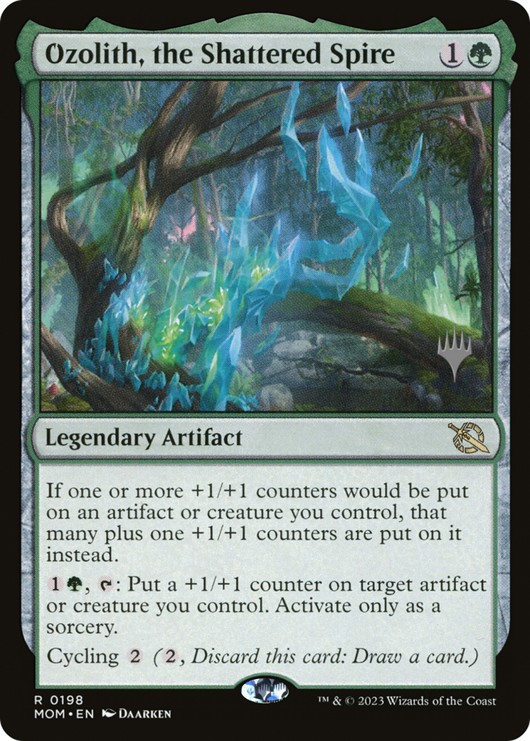 Image of Ozolith, the Shattered Spire (PPMOM-198) - March of the Machine Promos Foil