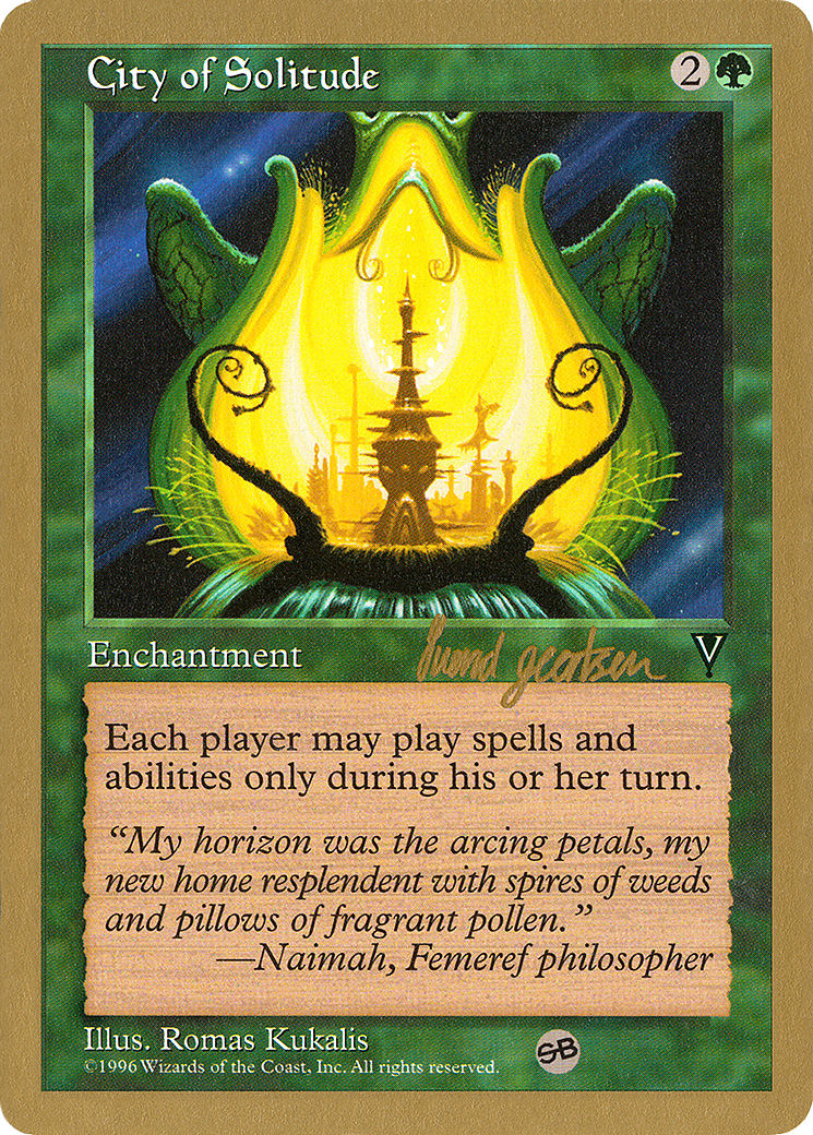 Image of City of Solitude - 1997 Svend Geertsen (VIS) (SB) (WCD-) - World Championship Decks 1997