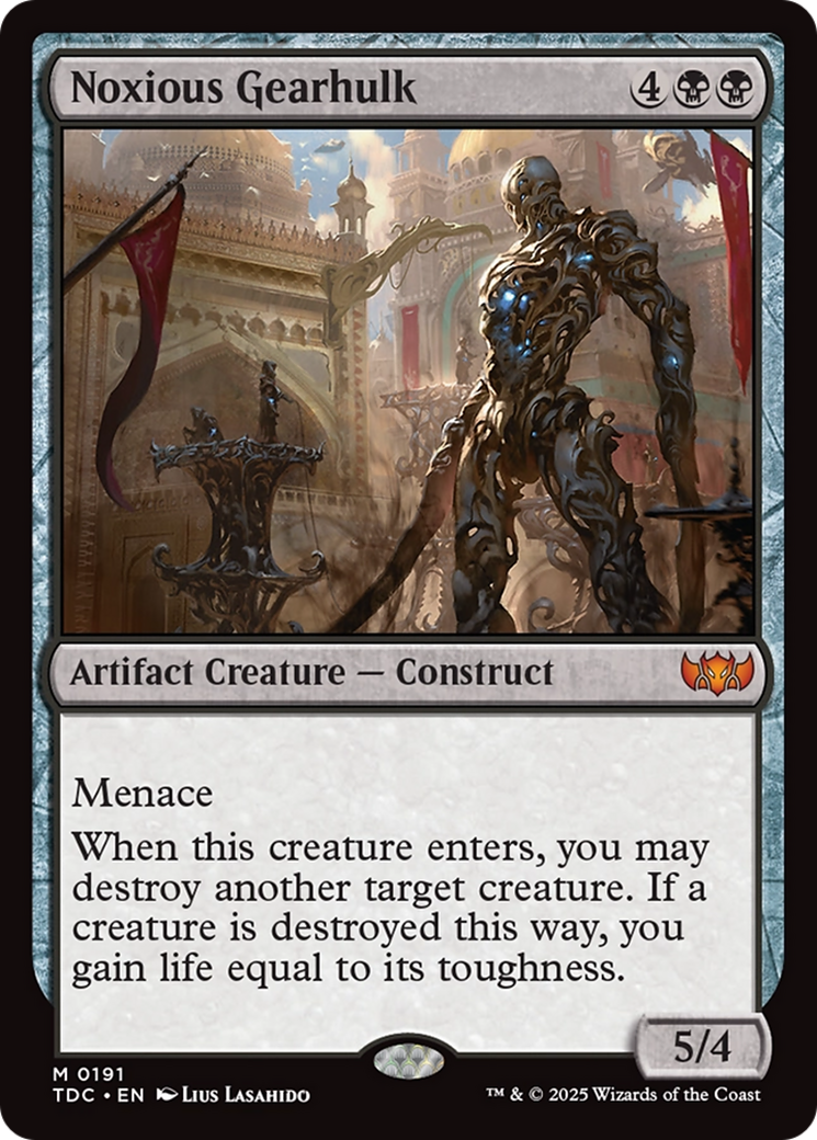 Image of Noxious Gearhulk (TDC-191) - Commander: Tarkir: Dragonstorm