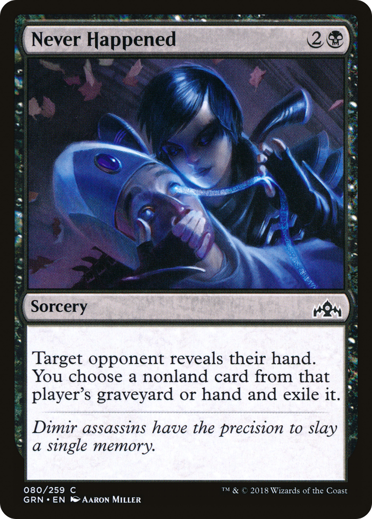 Image of Never Happened (GRN-080) - Guilds of Ravnica Foil