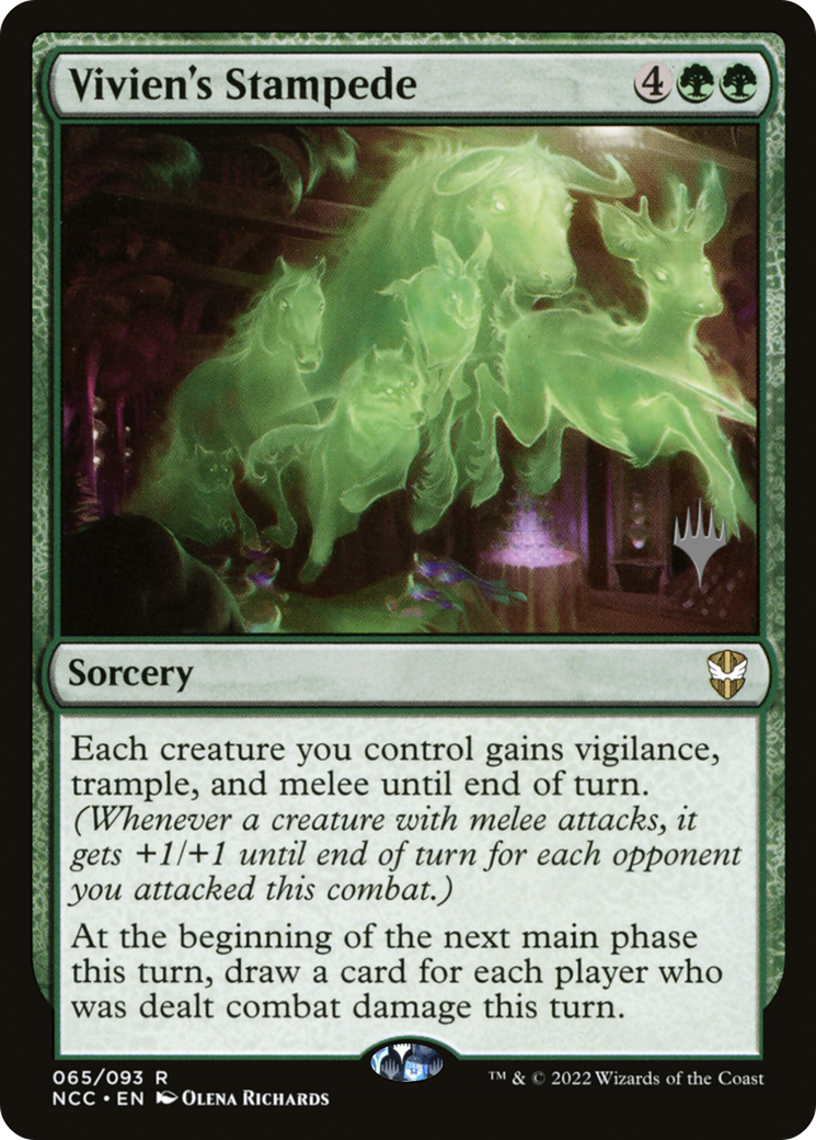 Image of Vivien's Stampede (PNCC-65P) - New Capenna Commander Promos Foil