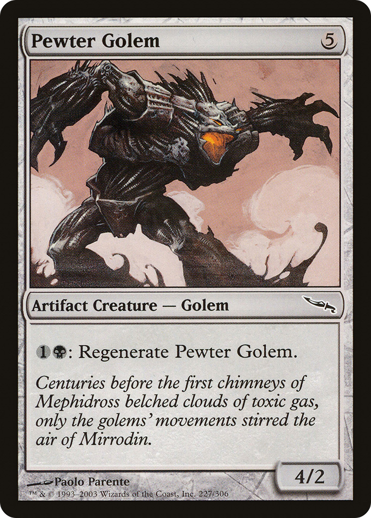 Image of Pewter Golem (MRD-227) - Mirrodin